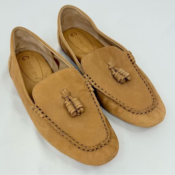 Corso Como BIRGITTA Light Brown Soft Leather Tassel Toe Driving Loafers - Picture 3 of 16